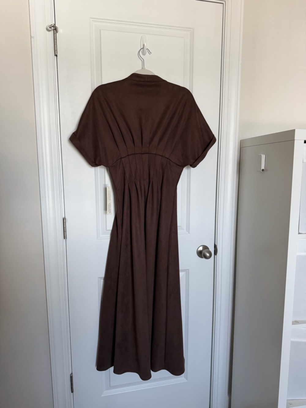 NEW Anthropologie Exquise The Tobie Faux-Suede Shirt Dress - Picture 9 of 10